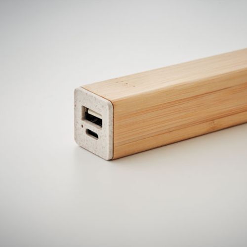 Powerbank med bambus kabinet - Billede 5